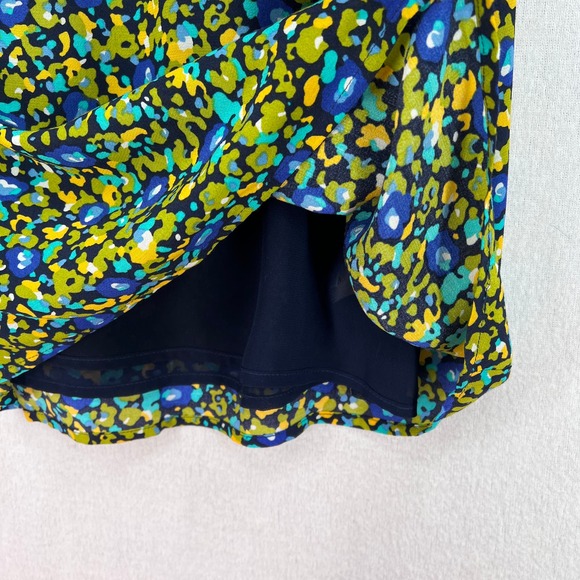 RAILS Roma Dress Womens Small Abstract Garden Print Green Blue Short Sleeve - Picture 12 of 16